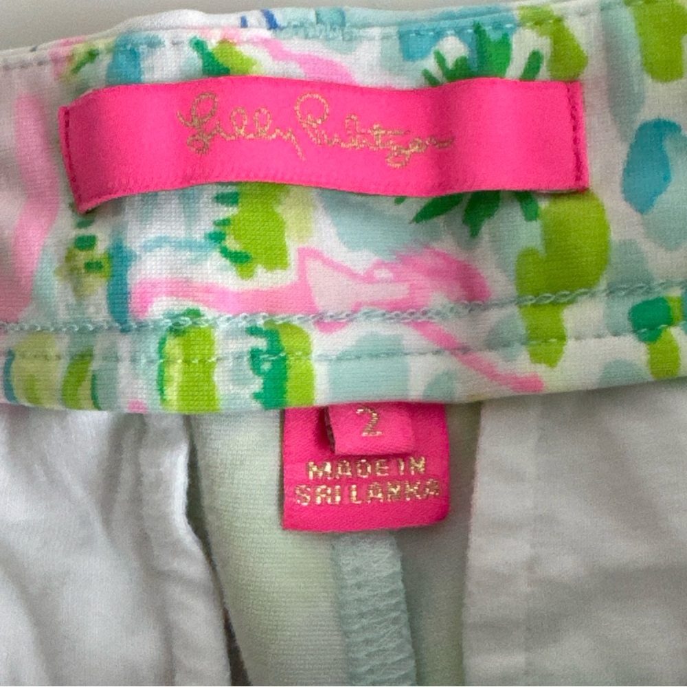 Lilly Pulitzer Women's Beaumont Honda Classic French Toile Golf Shorts Sz 2 - Picture 4 of 9